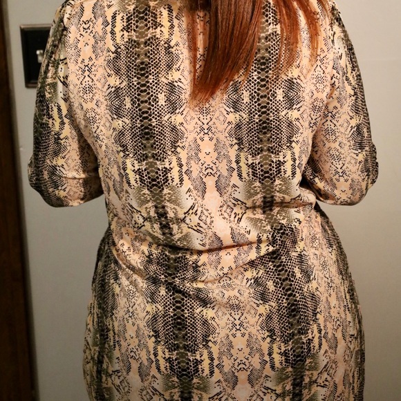 Multi-Color Snake Skin Mini Dress - Picture 3 of 3